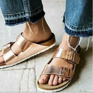 Birkenstock Arizona Metallic Copper